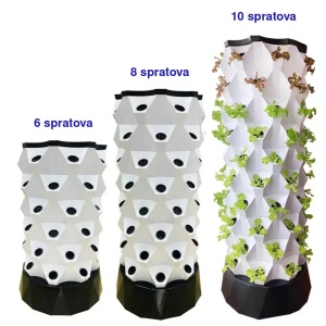 Hidroponski toranj za uzgoj biljaka - Pineapple Tower 80 - Img 2