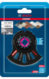 List testere za multifunkcionalne alate EXPERT MultiMaterial Segment Blade ACZ 105 ET BOSCH - Img 2