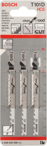 List za ubodnu testeru T 101 D Clean za drvo 3kom. BOSCH - Img 2