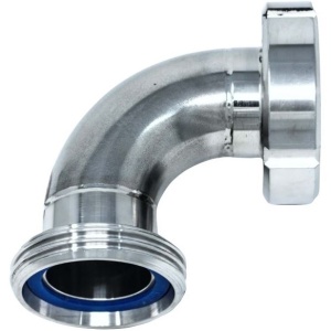 Redukcija savijena DN60 muški sa holenderom na DN60 ženski INOX