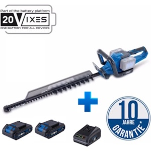 Akumulatorske makaze - trimer za žbunje i živicu Brushless IXES Solo BC-HT720-X + set punjač 2.4A i 2 x baterija 2.0Ah Scheppach - Img 1