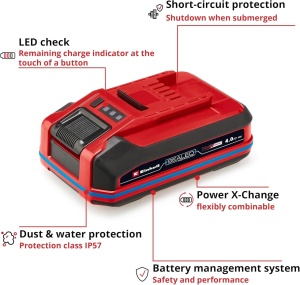 Baterija vodootporna Power X Change 18V 4.0Ah SEALED PXC Plus A1 EINHELL - Img 3