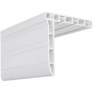 Garnišna PVC dva kanala bela 2-4m