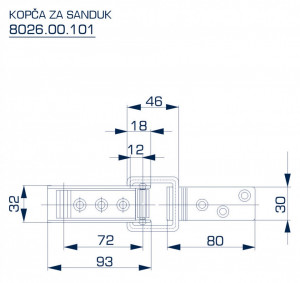 Kopča za sanduk Bane - Img 2