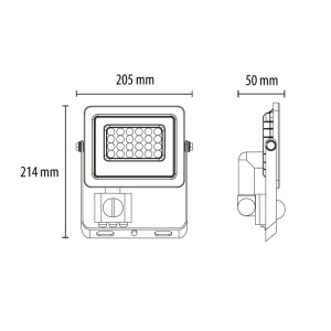 LED reflektor sa PIR senzorom 50W PROSTO - Img 4