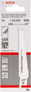 List univerzalne - recipro testere S 511 DF Flexible za drvo i metal 2kom. BOSCH - Img 2