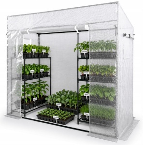 Montažni plastenik 200x77x168cm beli GardenLine - Img 2