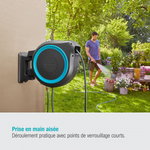 Motalica za crevo sa baštenskim crevom - zidna automatska 25m - 1/2" Roll-Up GARDENA - Img 2