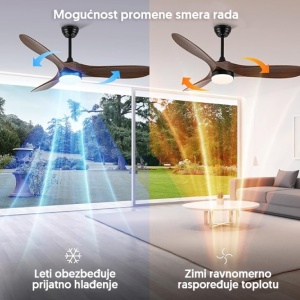 Plafonski ventilator 132cm sa LED svetlom PROSTO - Img 3