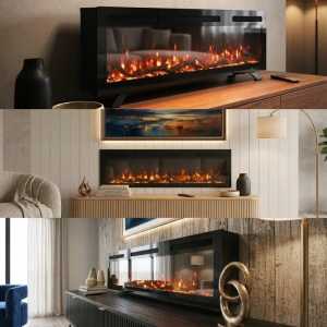 Smart električni 50" 3u1 multikolor samostojeći kamin 1800W PROSTO - Img 4