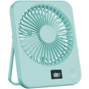 Stoni USB mini ventilator sa displejem - zeleni PROSTO - Img 1