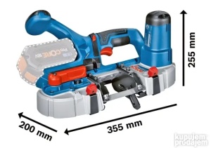 Akumulatorska tračna testera GCB 18V-63 Solo BOSCH - Img 3