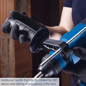 Akumulatorska udarna čekić bušilica SDS PLUS Brushless IXES Solo BC-RHD230-X + set punjač 2.4A i baterija 4.0Ah Scheppach - Img 6