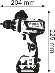 Akumulatorska vibraciona bušilica - odvijač GSB 18V-110 C Solo L-Boxx BOSCH - Img 3