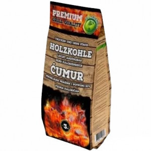 Ćumur za roštilj - ekološki 3kg PREMIUM