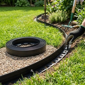 Graničnik za travnjak - crni 60mm x 10m STREND PRO - Img 2