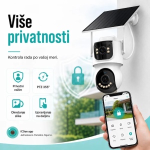 IP Wi-Fi 4G solarna kamera sa dva objektiva AOV 2x2.0MP PROSTO - Img 6