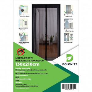 Komarnik za vrata sa magnetom 1.3x2.1m DOLOMITE