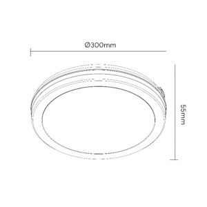 LED plafonjera 30W promenljiva boja svetla IP65 PROSTO - Img 5