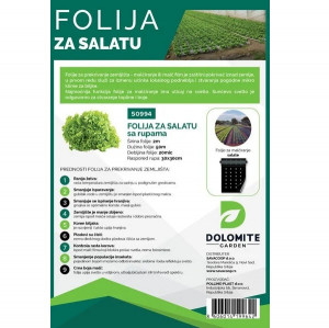 Malč folija za salatu 2.5mx50m 20mic 25x25cm DOLOMITE - Img 2
