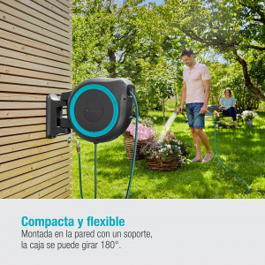 Motalica za crevo sa baštenskim crevom - zidna automatska 35m - 1/2" Roll-Up XL GARDENA - Img 2