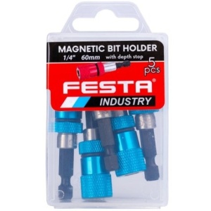 Nastavak za bitove magnetni sa graničnikom 60mm - 5kom. FESTA INDUSTRY - Img 2