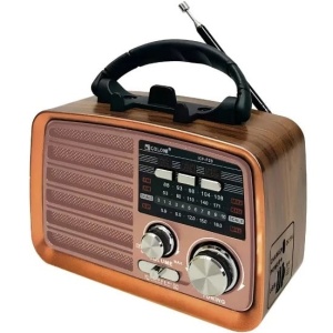 Prenosni retro radio prijemnik roze PROSTO