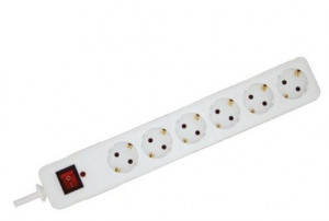 Produžni kabel - razvodnik 6 sa prekidačem 5m - 3x1.5mm Prosto