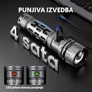 Punjiva LED baterijska lampa - Img 4