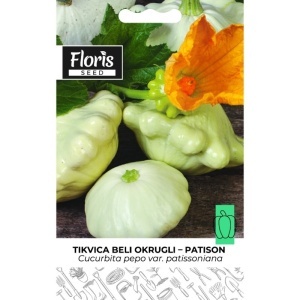 Seme tikvica Patišon (bela okrugla) 2g - 10kom. Floris