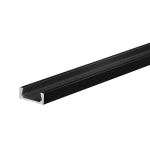Set aluminijumski profil za LED trake 2m 15x6 mm crni PROSTO - Img 2