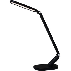 Stona LED lampa sa satom, podešavanjem svetla i USB punjenjem 10W crna OSRAM