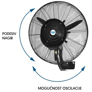 Zidni ventilator sa raspršivačem vode 9L PROSTO - Img 4