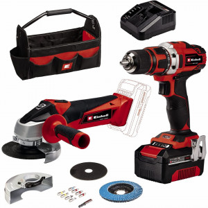 Akumulatorska brusilica i bušilica set TE-TK 18/2 Li Kit (CD+AG) EINHELL - Img 1