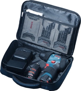 Akumulatorska bušilica - odvijač GSR 12V-30 + 39-delni set pribora; 2x2.0Ah BOSCH - Img 2