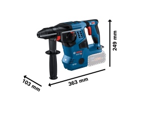 Akumulatorska elektro-pneumatska čekić bušilica GBH 18V-28 C Solo BOSCH - Img 2