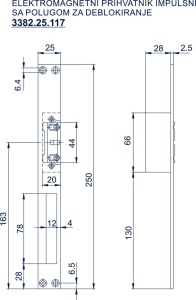 Elektro magnetni prihvatnik impulsni sa polugom za deblokiranje BANE - Img 2