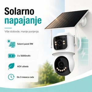IP Wi-Fi 4G solarna kamera sa dva objektiva AOV 2x2.0MP PROSTO - Img 3