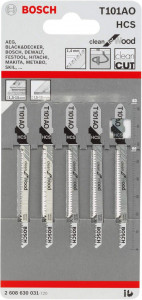 List za ubodnu testeru T 101 AO Clean za drvo 5kom. BOSCH - Img 2