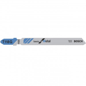 List za ubodnu testeru T 118 G Basic za metal 5kom. BOSCH - Img 1