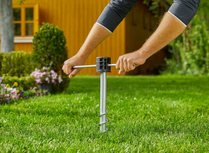 Motalica za crevo sa baštenskim crevom automatska 20m Roll-Up sa postoljem GARDENA - Img 3