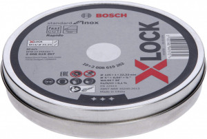 Rezna ploča za inox za ravno sečenje X-LOCK Standard 125x1mm BOSCH - Img 2