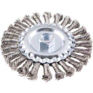 Rotaciona četka za brusilicu pljosnata gruba - inox 125mm FESTA