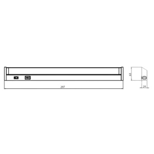 Zidna LED lampa 4W CCT bela PROSTO - Img 4