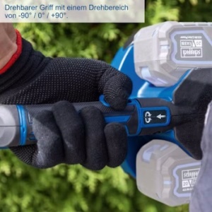 Akumulatorske makaze - trimer za žbunje i živicu Brushless IXES Solo BC-HT720-X + set punjač 2.4A i 2 x baterija 2.0Ah Scheppach - Img 4