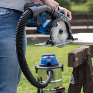 Akumulatorski usisivač za suvo i mokro usisavanje 20V C-NTS20-X + set punjač 2.4A i baterija 2.0Ah Scheppach - Img 3