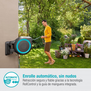 Motalica za crevo sa baštenskim crevom - zidna automatska 35m - 1/2" Roll-Up XL GARDENA - Img 4