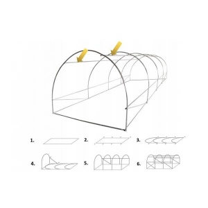 Plastenik zeleni 3x2x2m Garden Line - Img 7