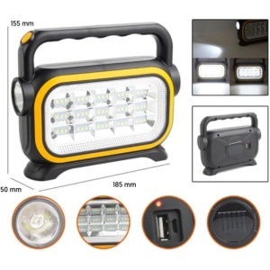 Punjiva LED baterijska lampa YW17408 - Img 2