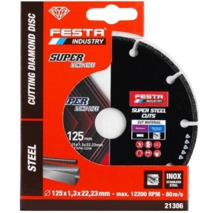 Rezna ploča dijamantska za metal 125x1.3mm FESTA INDUSTRY - Img 3